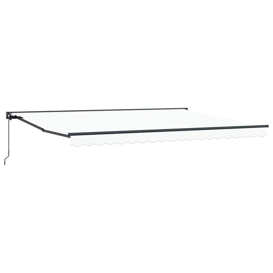 Toldo Retrátil Manual Branco 450x300 cm tecido