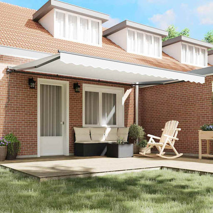 Toldo Retrátil Branco 450x300 cm tecido