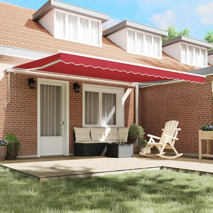 Toldo Retrátil 450 × 300 cm Vermelho