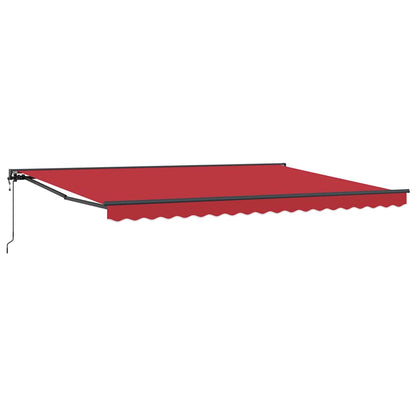 Toldo Retrátil Vermelho 450x300 cm tecido