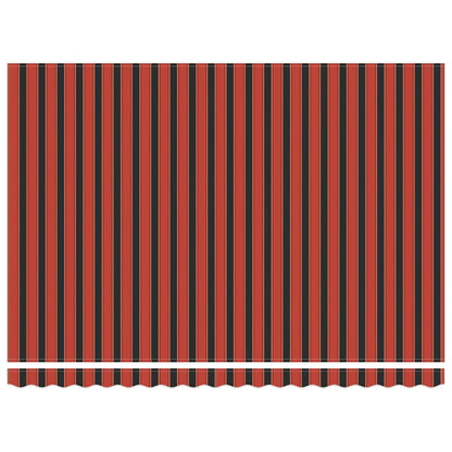 Toldo Retrátil 450 × 350 cm laranja e castanho