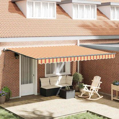 Toldo Amarelo e Laranja amarelo e laranja 450 × 350 cm tecido