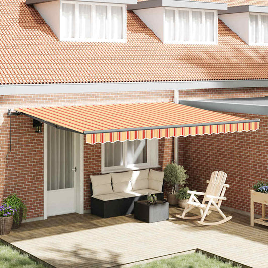 Toldo Amarelo e Laranja amarelo e laranja 450 × 350 cm tecido