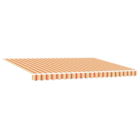 Toldo Retrátil Manual amarelo e laranja 450 ×350 cm tecido