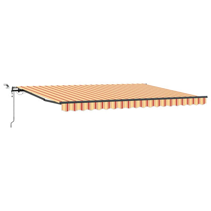 Toldo Retrátil com amarelo e laranja 450 × 350 cm tecido