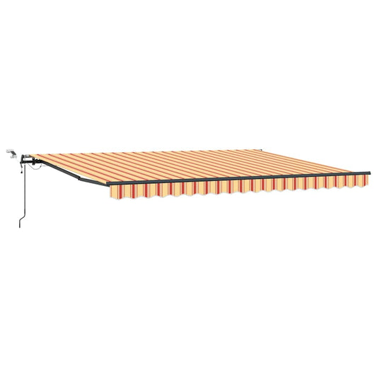 Toldo Retrátil com amarelo e laranja 450 × 350 cm tecido
