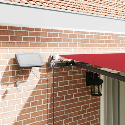 Toldo Retrátil Manual Vermelho 450 ×350 cm tecido