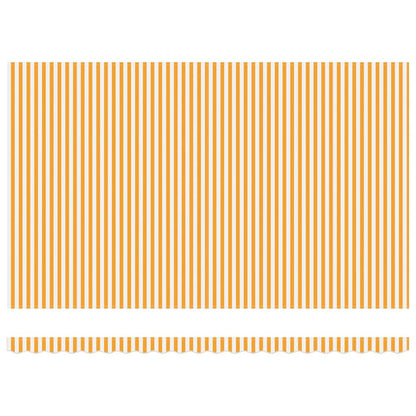 Toldo Retrátil Manual Laranja e Branco 500x300 cm tecido