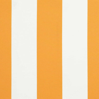 Toldo Retrátil Manual Laranja e Branco 500x300 cm tecido