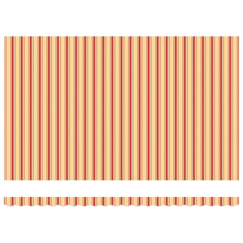 Toldo Retrátil Amarelo e Laranja 500 × 300 cm Tecido e Metal