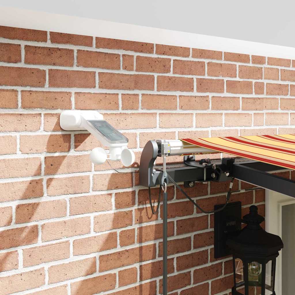 Toldo Retrátil com amarelo e laranja 500 × 300 cm tecido
