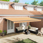Toldo Retrátil com amarelo e laranja 500 × 300 cm tecido