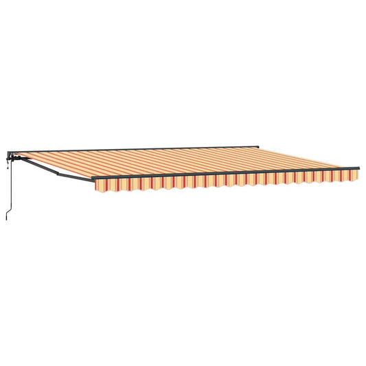 Toldo Retrátil Amarelo e Laranja 500x300 cm tecido