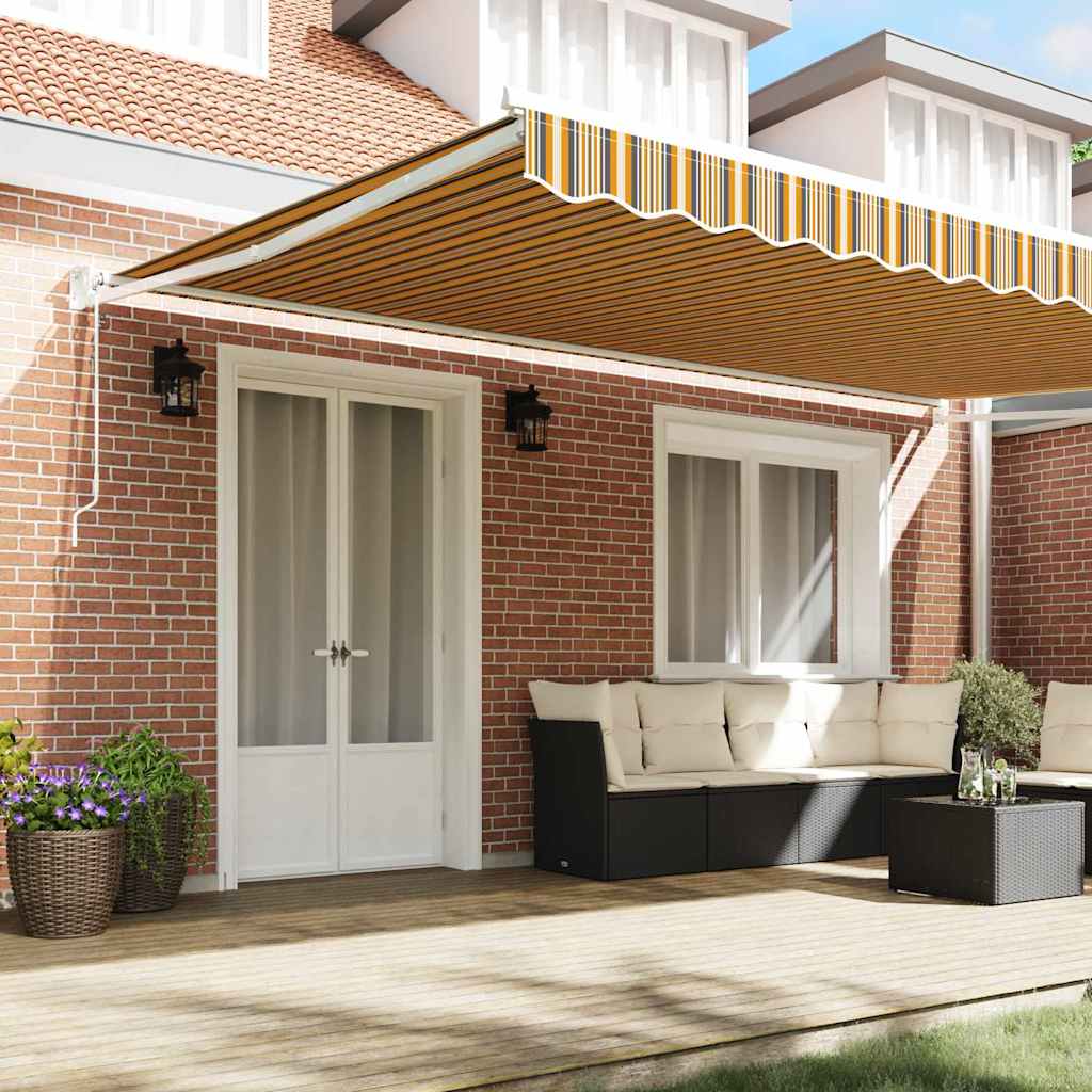 Toldo Retrátil Multicolor 500 × 300 cm tecido
