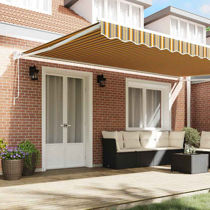 Toldo Retrátil Multicolor 500 × 300 cm tecido
