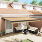 Toldo Retrátil Manual Multicolor 500 × 300 cm Tecido, Metal