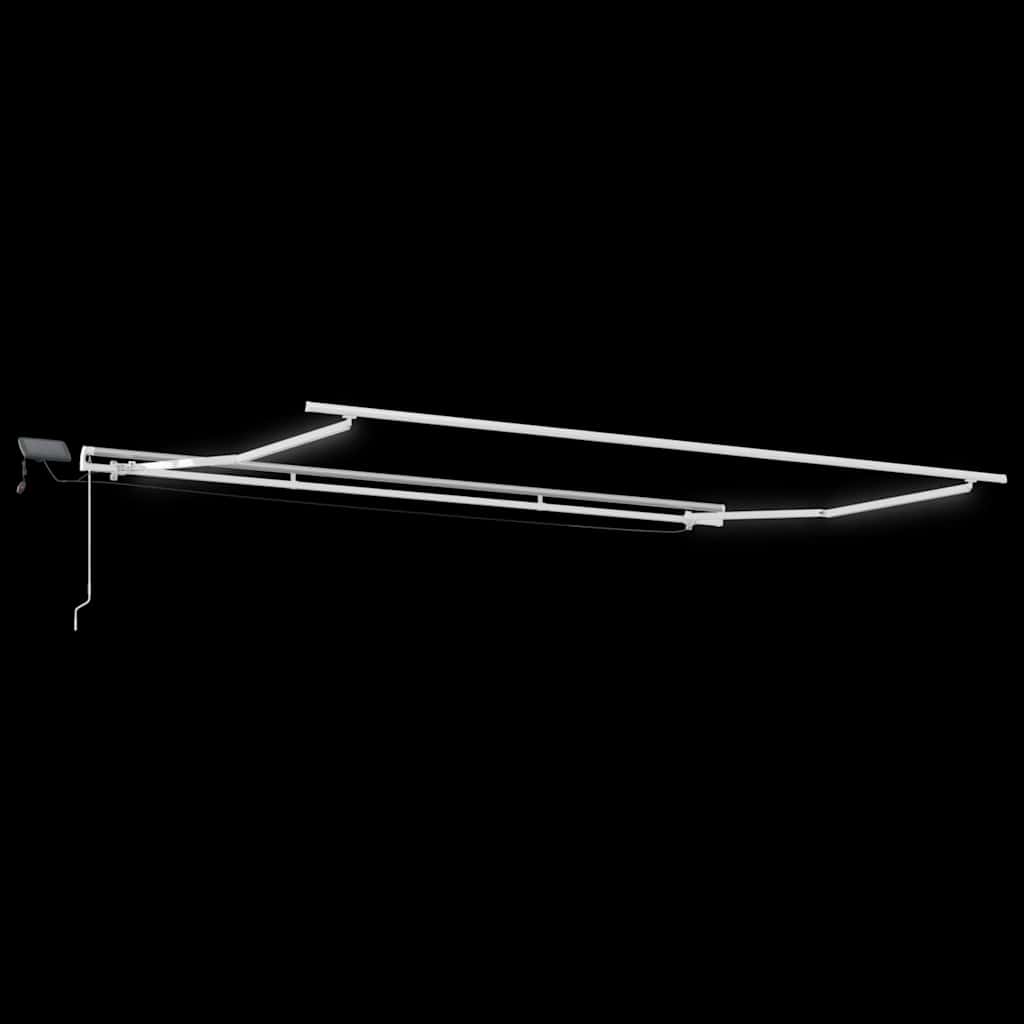 Toldo Retrátil com Manual Branco 500 ×300 cm tecido