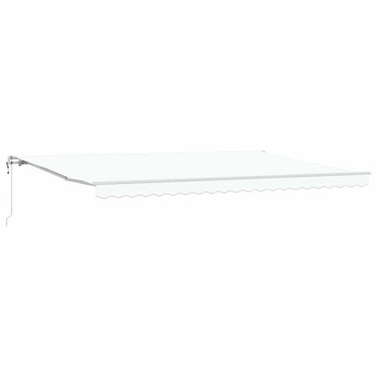 Toldo Retrátil 500 × 300 cm Branco