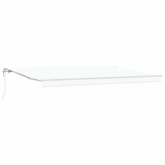 Toldo Retrátil 500 × 300 cm Branco