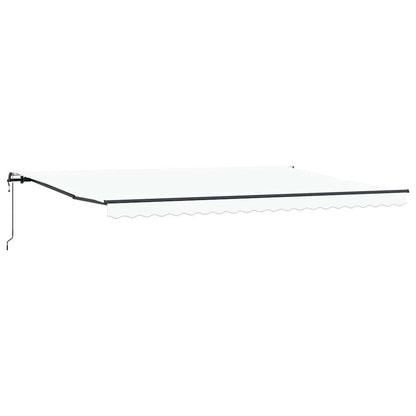 Toldo Retrátil Branco 500 ×300 cm tecido