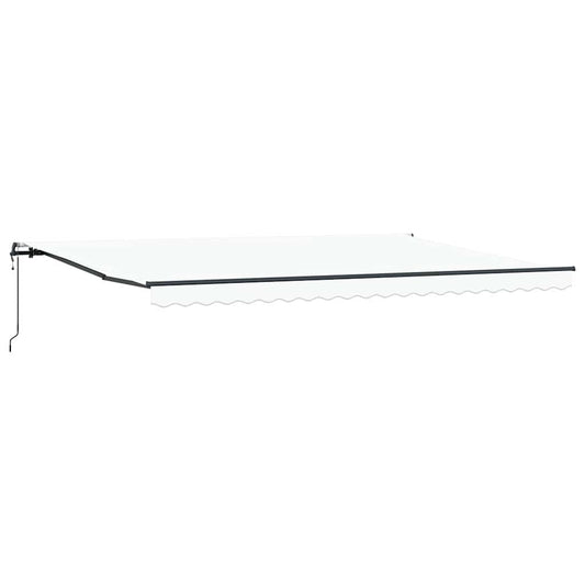 Toldo Retrátil Branco 500 ×300 cm tecido