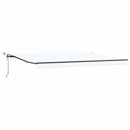Toldo Retrátil com Branco 500 × 300 cm tecido
