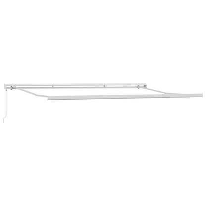 Toldo Retrátil Branco 500 ×300 cm Tecido e Metal