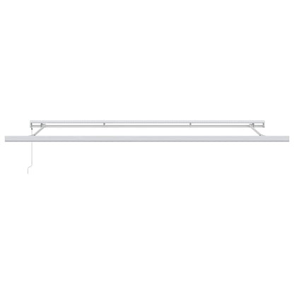 Toldo Retrátil Branco 500 ×300 cm Tecido e Metal
