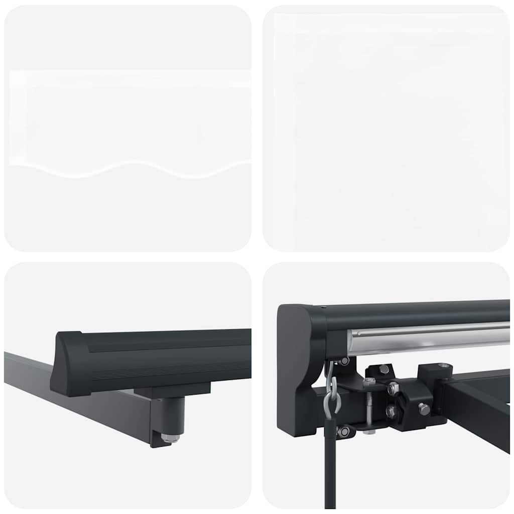 Toldo Retrátil Manual Branco 500x300 cm tecido