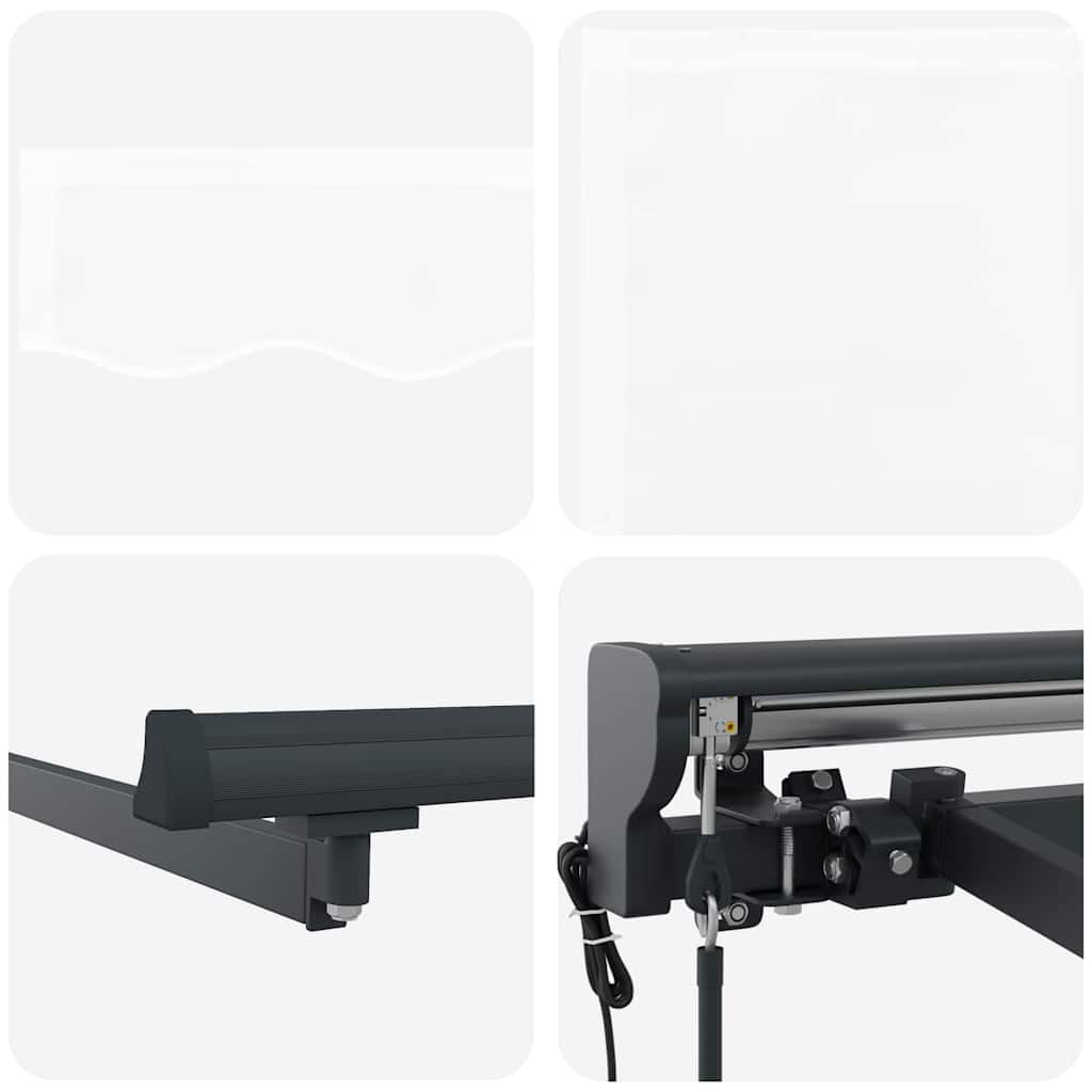 Toldo Retrátil Branco 500x300 cm tecido