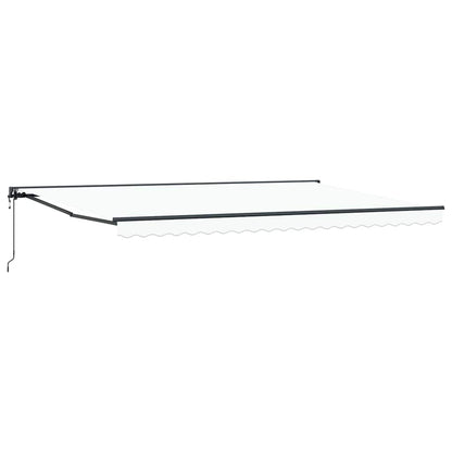 Toldo Retrátil Branco 500x300 cm tecido