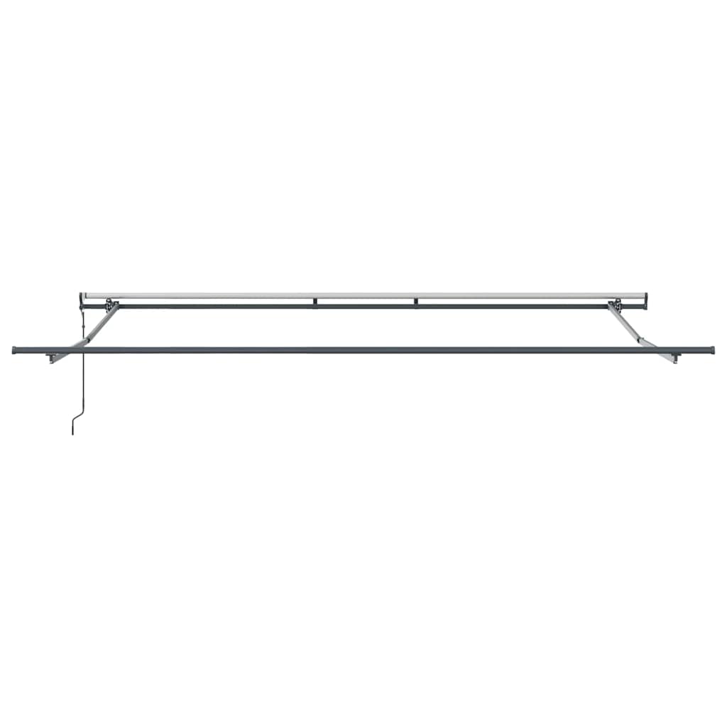 Toldo Retrátil laranja e castanho 500 ×350 cm tecido