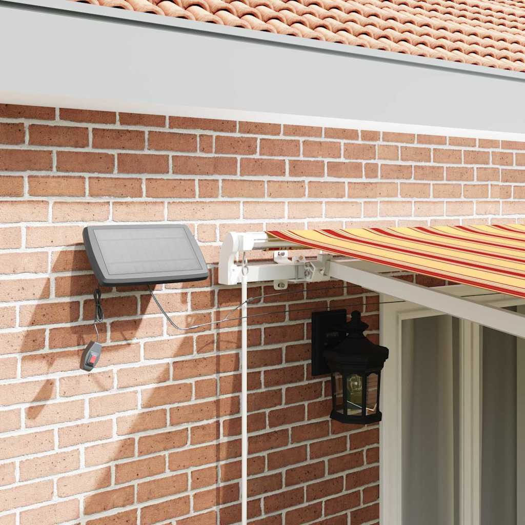 Toldo Retrátil com Manual amarelo e laranja 500 ×350 cm tecido