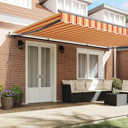 Toldo Manual amarelo e laranja 500 × 350 cm tecido