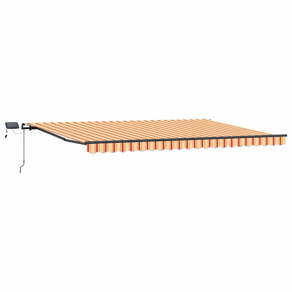 Toldo Retrátil Manual amarelo e laranja 500 ×350 cm tecido