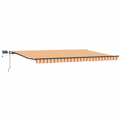 Toldo Retrátil Manual amarelo e laranja 500 ×350 cm tecido