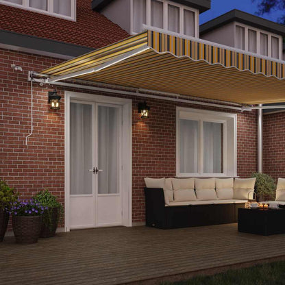 Toldo Retrátil Multicolor 500 × 350 cm Tecido e Metal