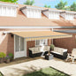 Toldo Retrátil Manual Multicolor 500 ×350 cm tecido