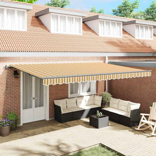 Toldo Retrátil Multicolor 500 ×350 cm tecido