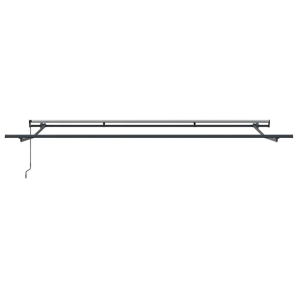 Toldo Retrátil Manual Branco 500 × 350 cm tecido