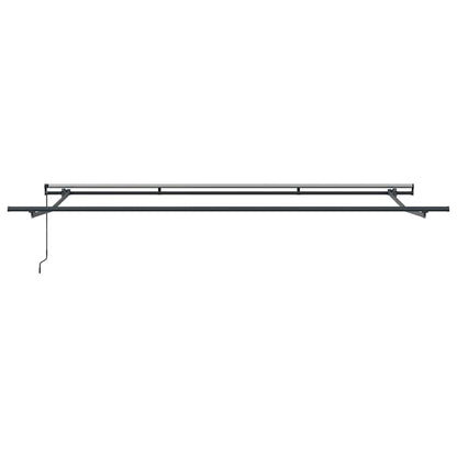 Toldo Retrátil Manual Branco 500 × 350 cm tecido