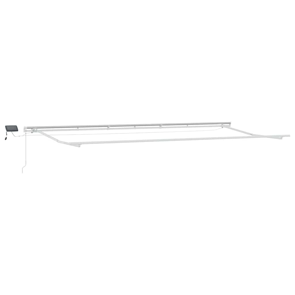 Toldo Retrátil com Manual laranja e castanho 600 ×300 cm tecido