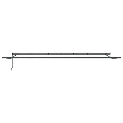 Toldo Retrátil Manual laranja e castanho 600 × 300 cm tecido