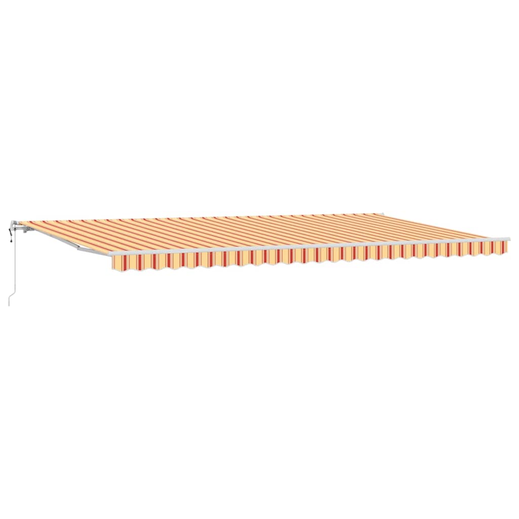 Toldo Retrátil 600 × 300 cm amarelo e laranja
