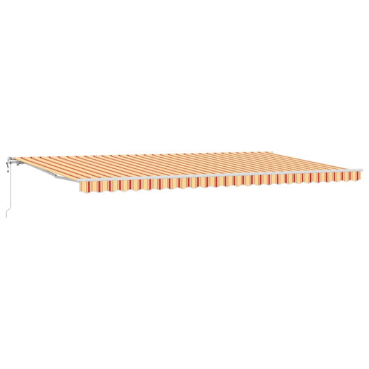 Toldo Retrátil 600 × 300 cm amarelo e laranja