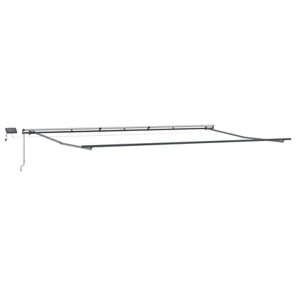 Toldo Retrátil Manual Vermelho e branco 600 ×300 cm tecido