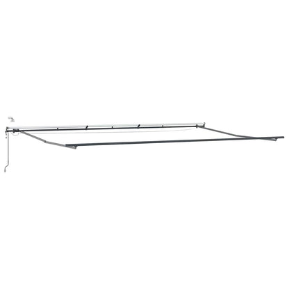 Toldo Retrátil com Vermelho e branco 600 × 300 cm tecido