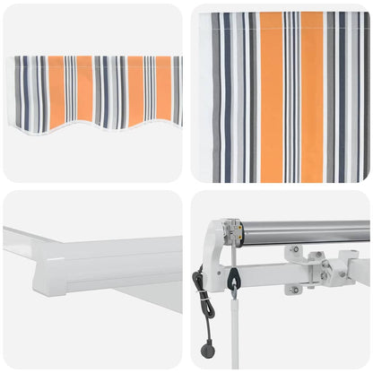 Toldo Retrátil 600 × 300 cm Multicolor