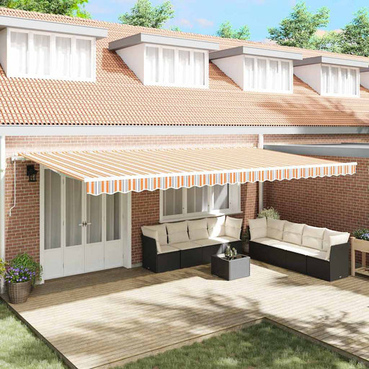 Toldo Retrátil 600 × 300 cm Multicolor