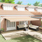 Toldo Retrátil Multicolor 600 × 300 cm Tecido e Metal